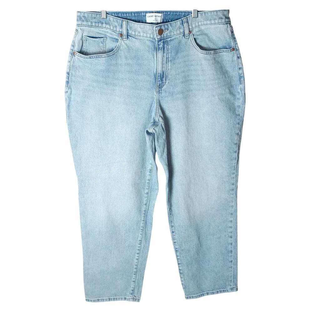 Lane Bryant Women 16 Light Wash High Rise Classic Straight Leg Denim Jeans